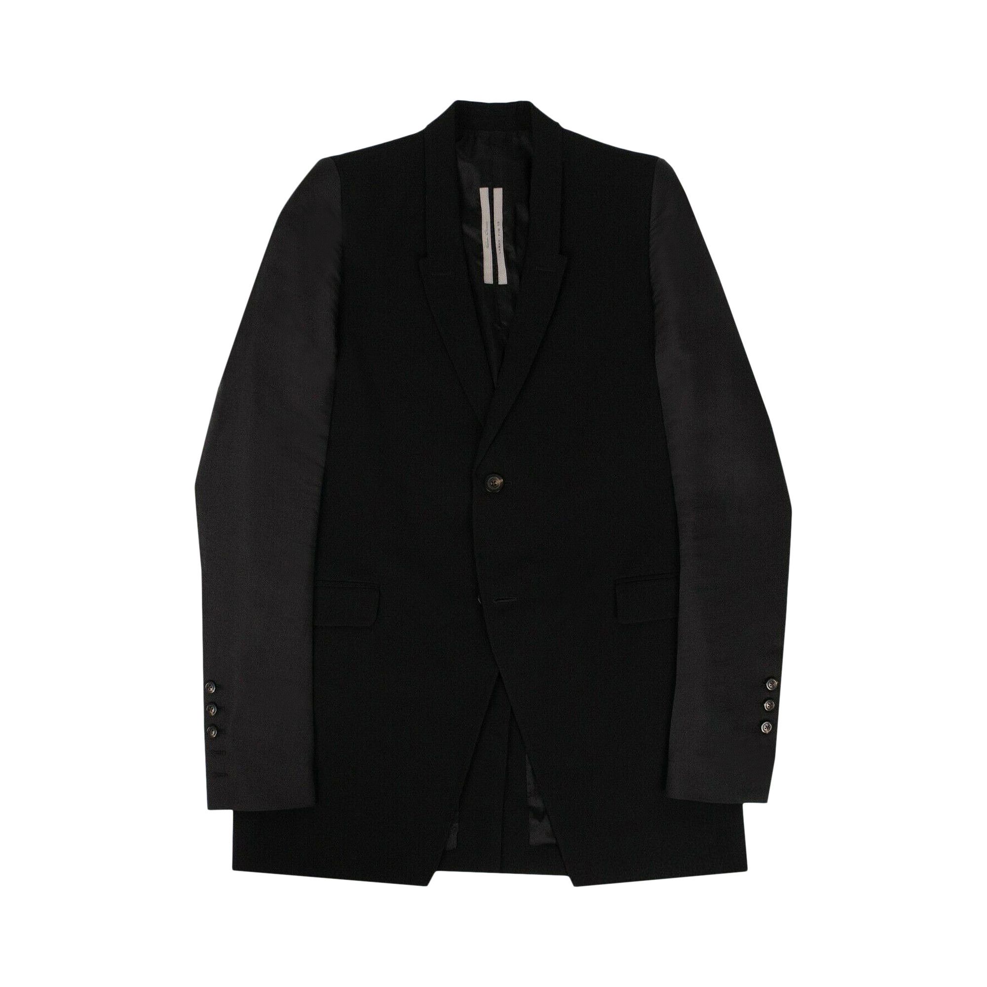 Buy Rick Owens Woven Tatlin Blazer Jacket 'Black' - RU19F4725 WESN