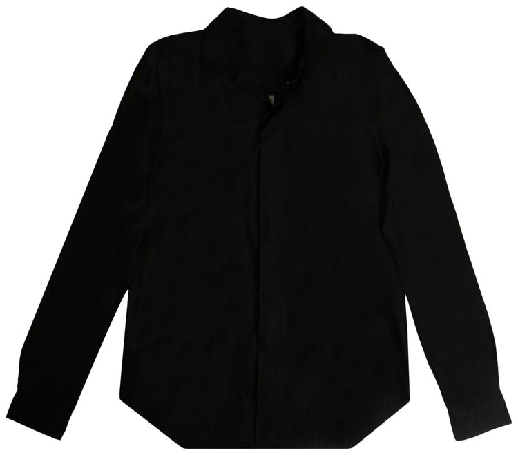 Rick Owens Button Down Office Shirt Black