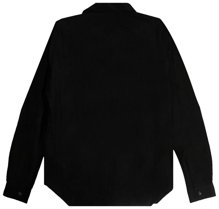 Rick Owens Button Down Office Shirt Black