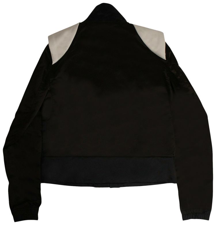 Rick Owens Color Block Stag Bomber Jacket Black