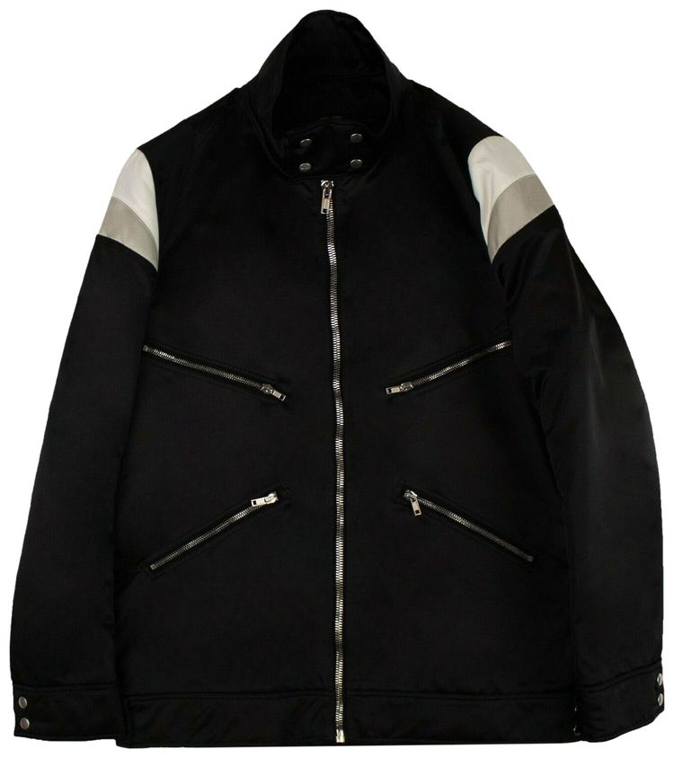 Rick Owens Multi Zip Biker Jacket Black