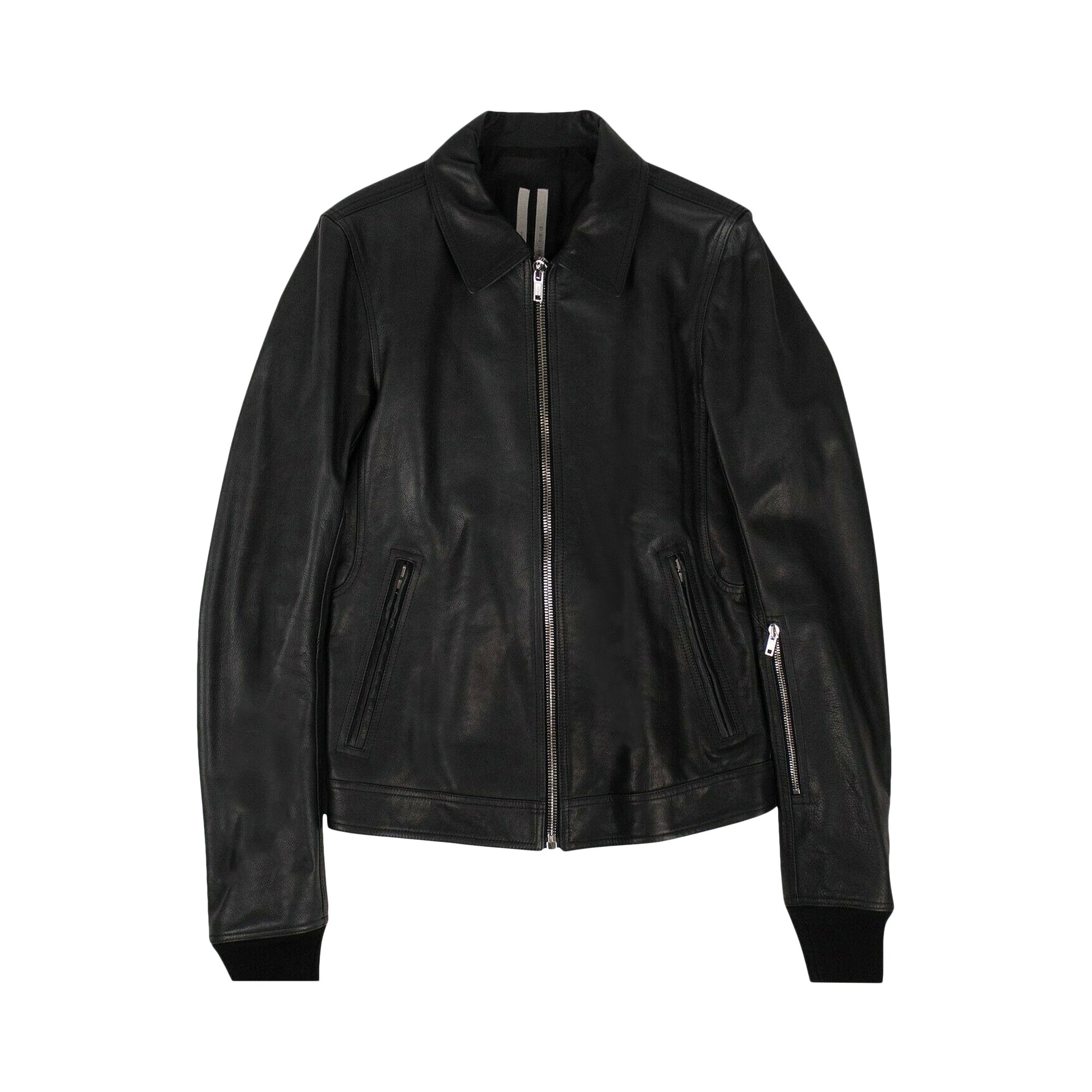 Buy Rick Owens Leather Rotterdam Jacket 'Black' - RU19F4746 LCW 09 