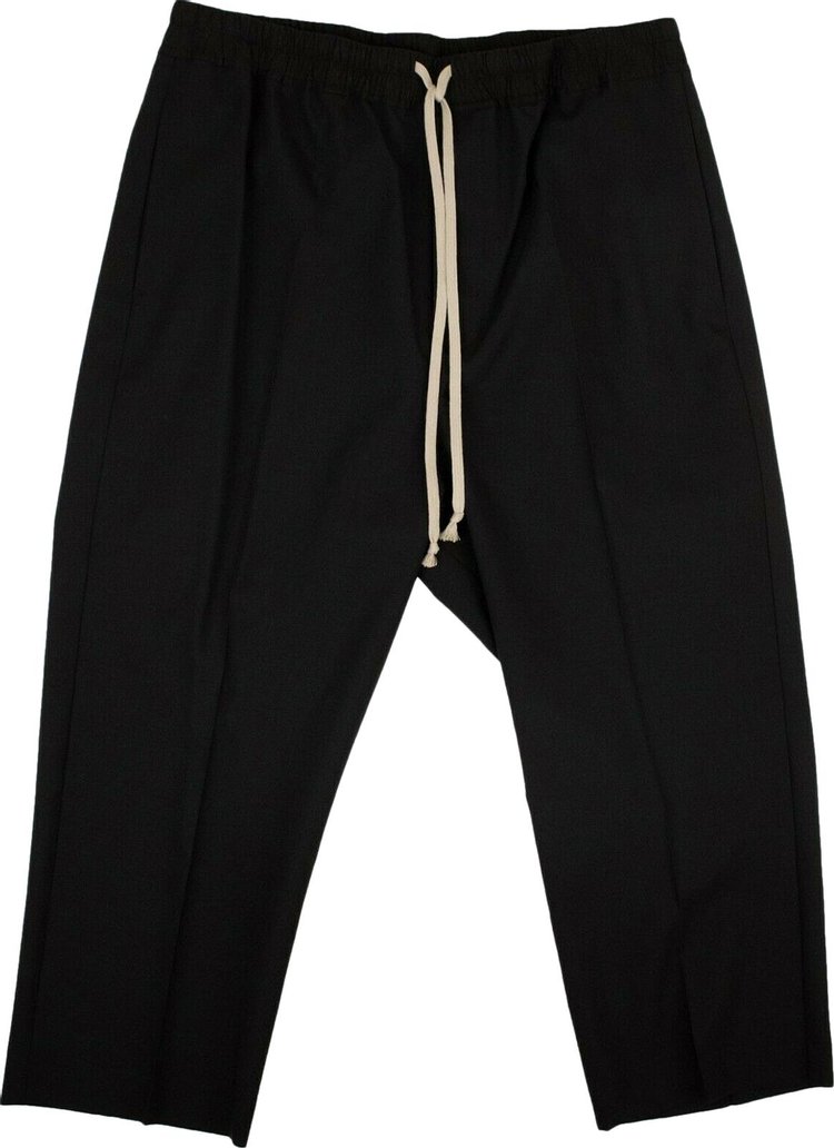 Buy Rick Owens Astaires Cropped Drawstring Pants 'Black' - RU19F4395 ZL ...