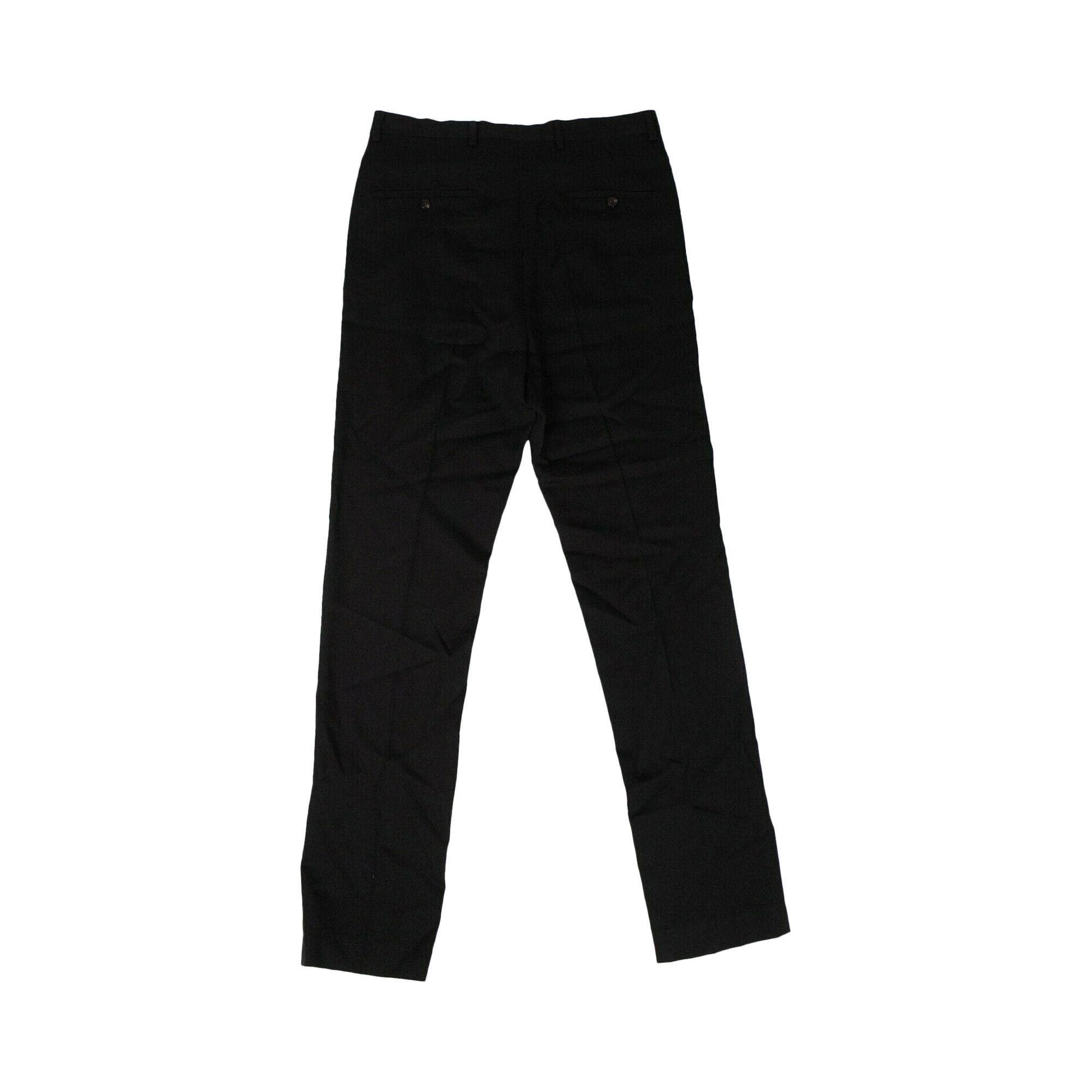 Buy Rick Owens Wool Slim Long Astaires Pants 'Black' - RU19F4374