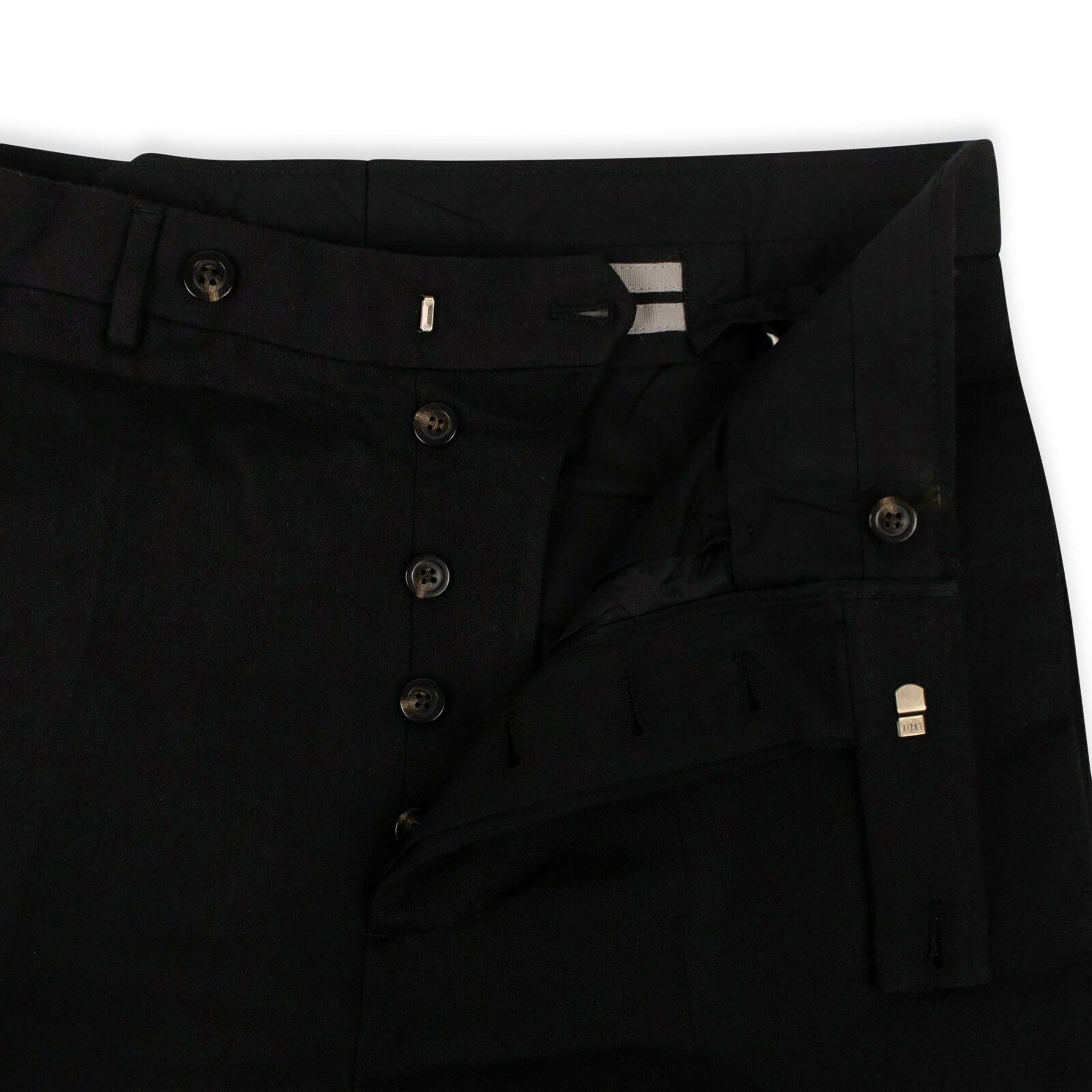 Buy Rick Owens Wool Slim Long Astaires Pants 'Black' - RU19F4374