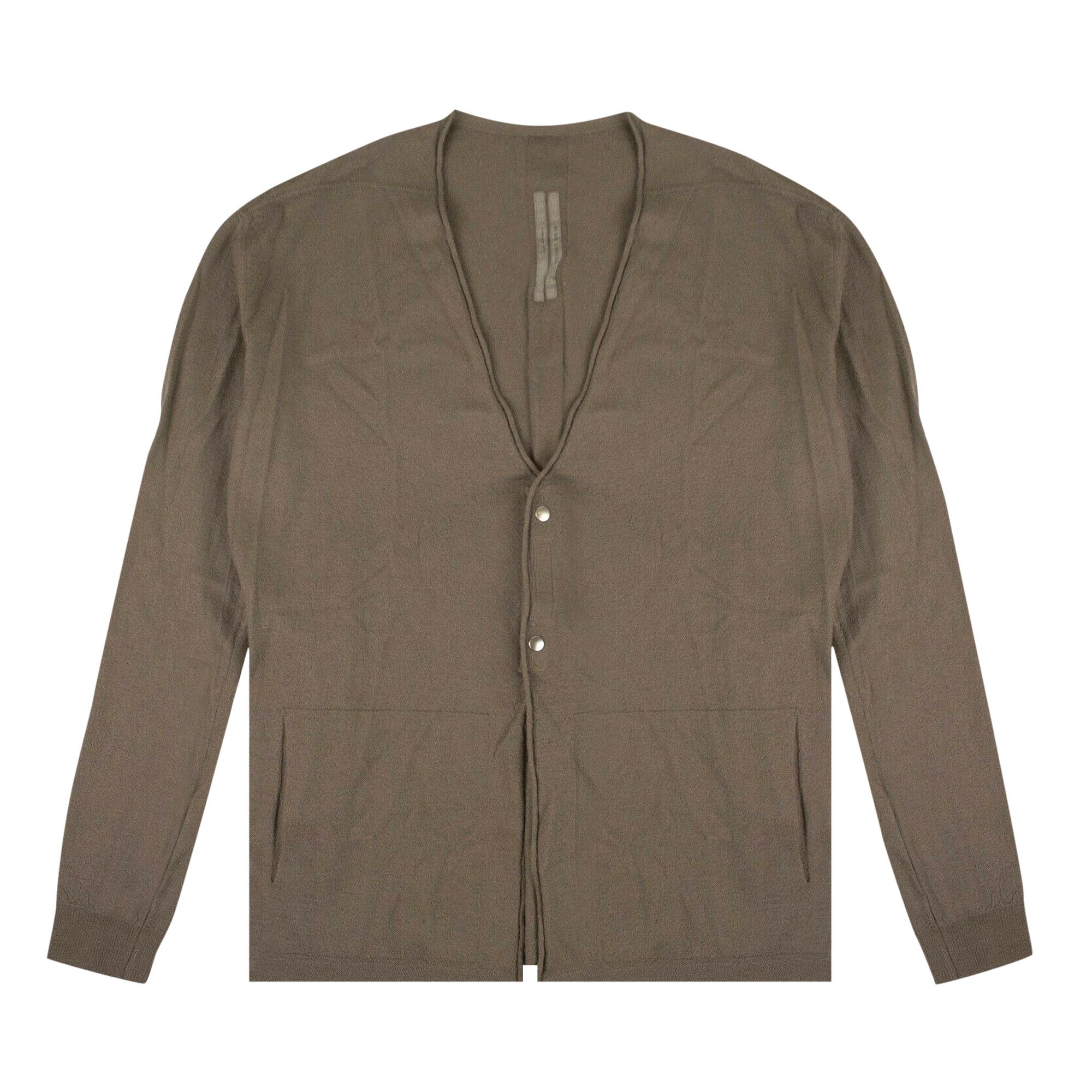 Achetez des Rick Owens Cashmere V-Neck Snap Cardigan Sweater 'Grey