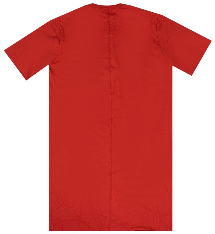 Rick Owens Basic Short Sleeve T Shirt Cardinal