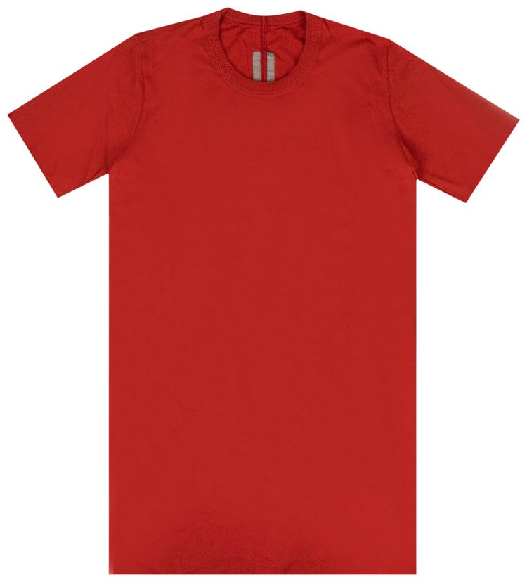 Rick Owens Basic Short Sleeve T Shirt Cardinal