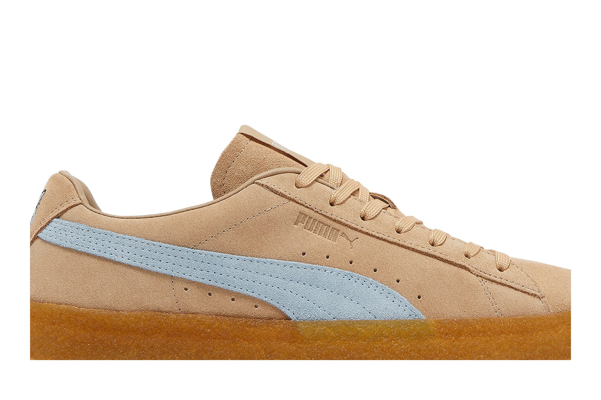Buy Maison Kitsune x Suede Crepe 'Travertine Chambray Blue