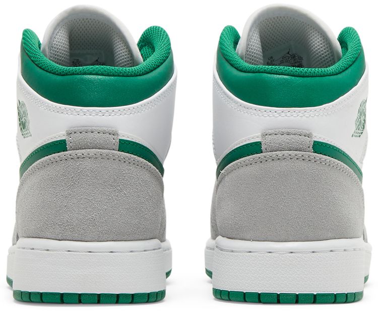 Air Jordan 1 Mid SE GS Grey Pine Green