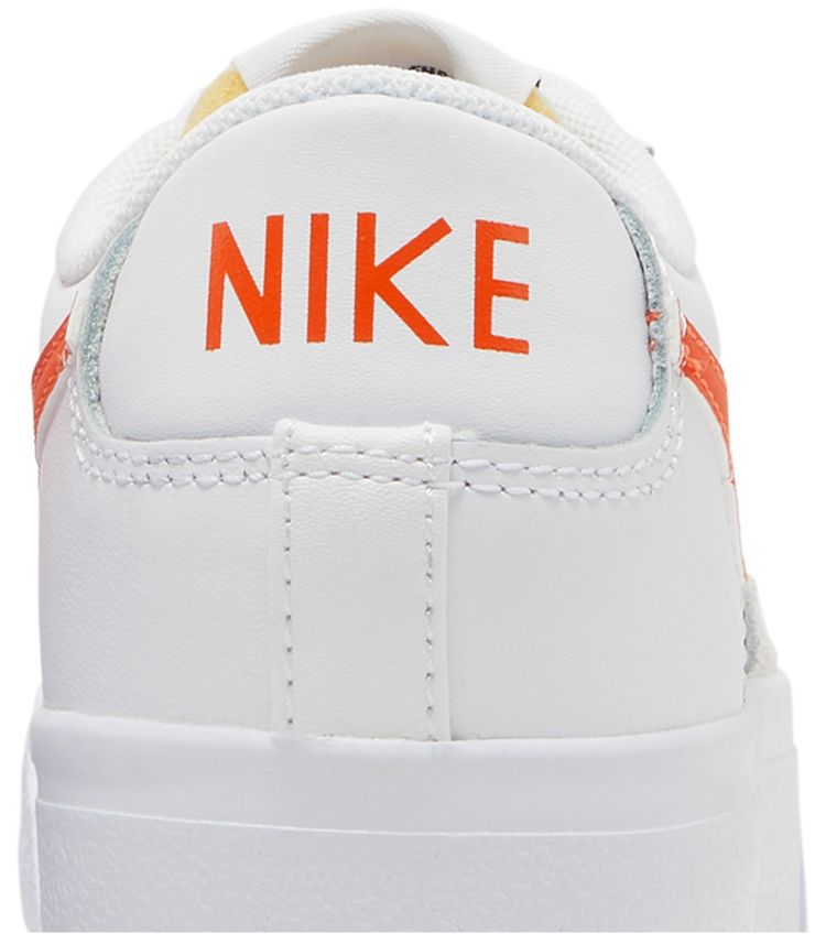 Nike Wmns Blazer Low Platform White Orange
