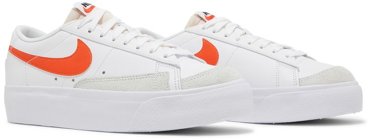 Nike Wmns Blazer Low Platform White Orange