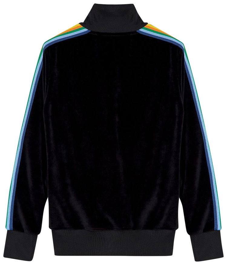 Palm Angels PA Rainbow Chenille Track Jacket Black