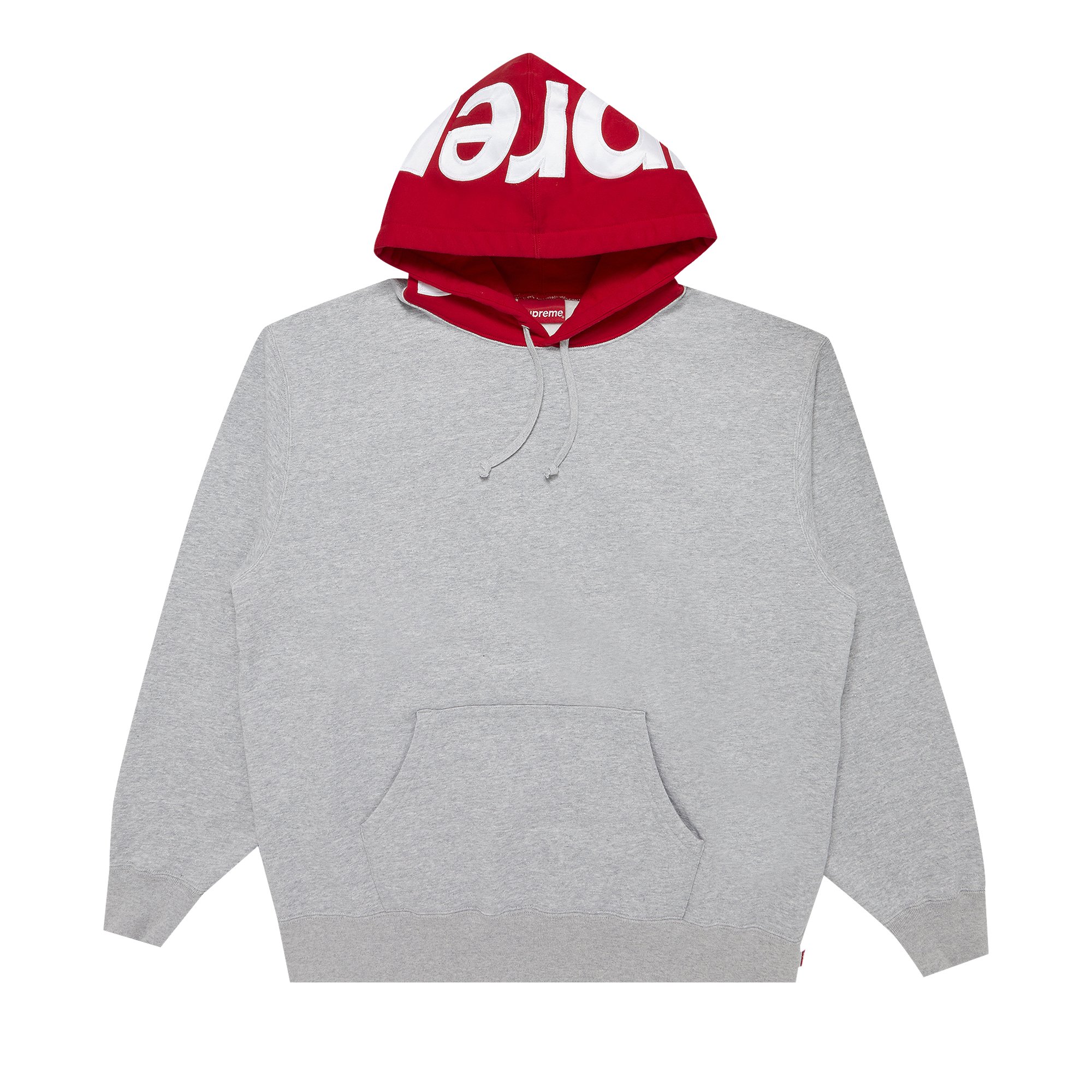 Buy Supreme Contrast Hooded Sweatshirt 'Heather Grey' - FW21SW15
