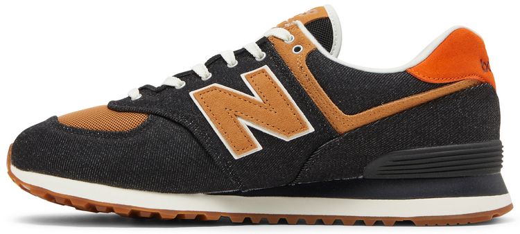New Balance 574 Denim   Black Faded Workwear