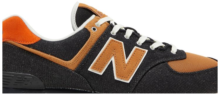 New Balance 574 Denim   Black Faded Workwear
