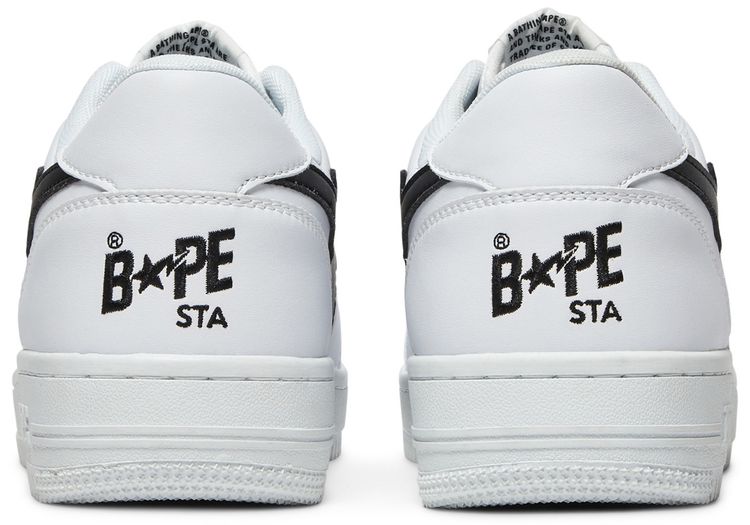 Bapesta Low M2 White Black