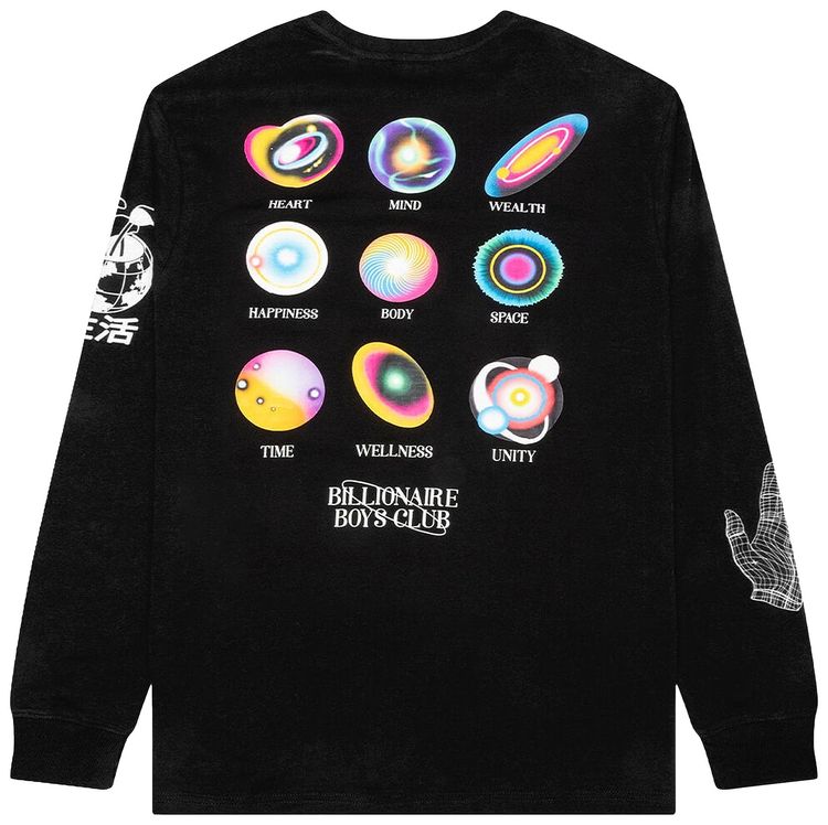 Billionaire Boys Club Moon Salutations Long Sleeve Tee Black