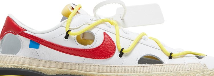 Off White x Blazer Low White University Red