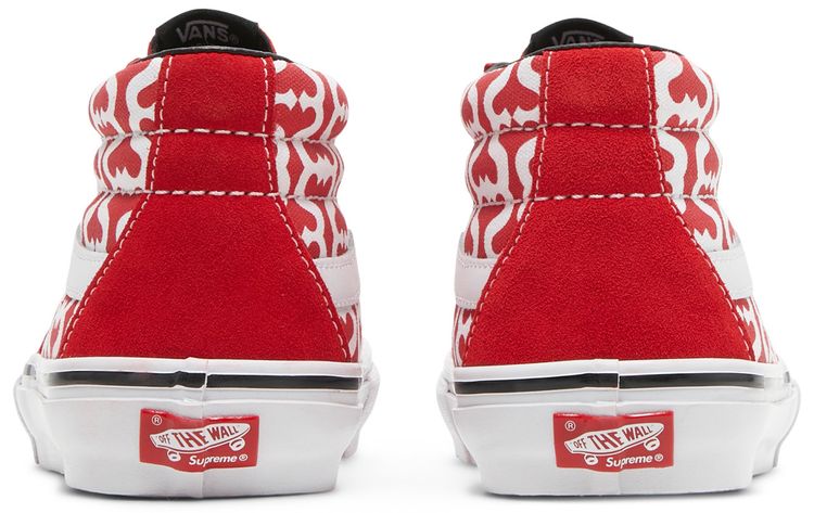 Supreme x Vans Grosso Mid Monogram S   Red