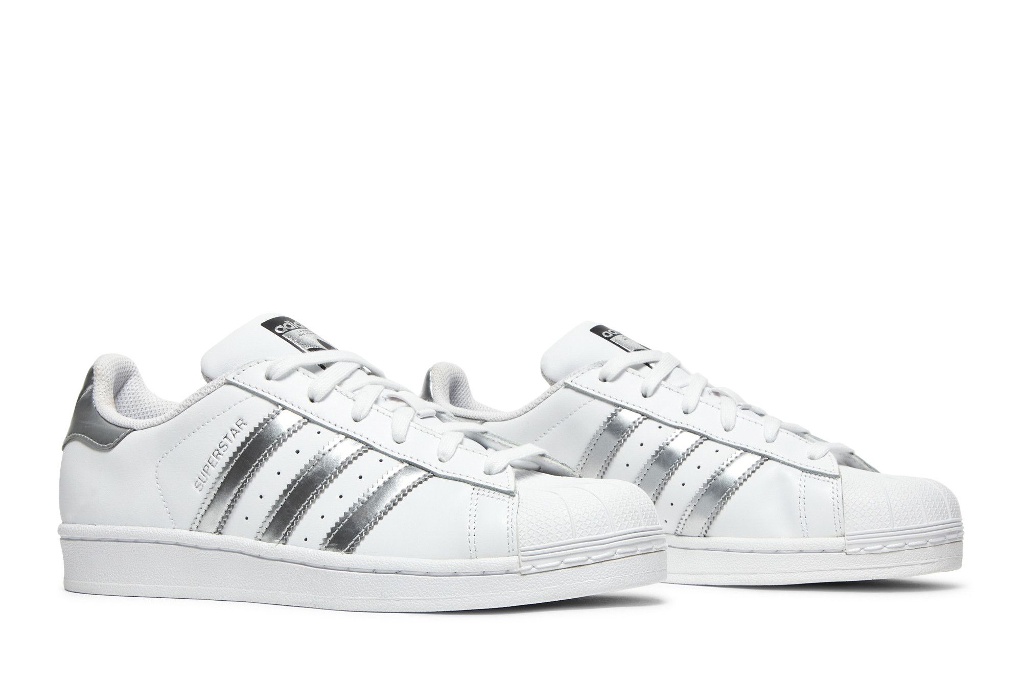 Buy Wmns Superstar White Silver Metallic AQ3091 GOAT CA
