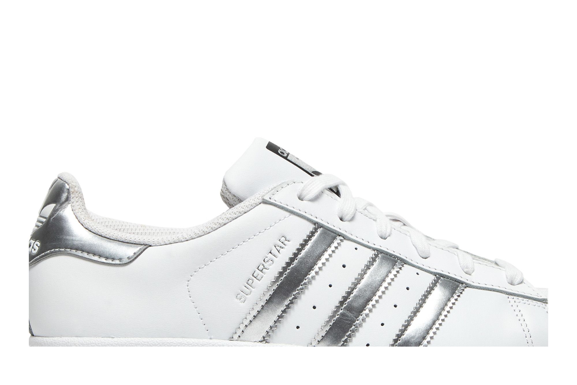 Buy Wmns Superstar White Silver Metallic AQ3091 GOAT