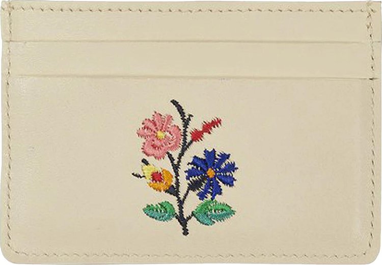 Palace Flower Stitch Cardholder 'White'