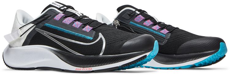 Nike Air Zoom Pegasus 38 FlyEase Black Metallic Silver