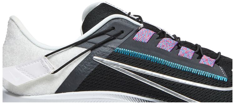 Nike Air Zoom Pegasus 38 FlyEase Black Metallic Silver