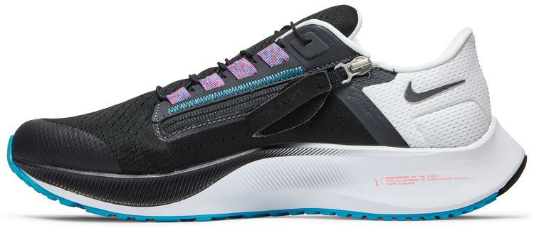 Nike Air Zoom Pegasus 38 FlyEase Black Metallic Silver