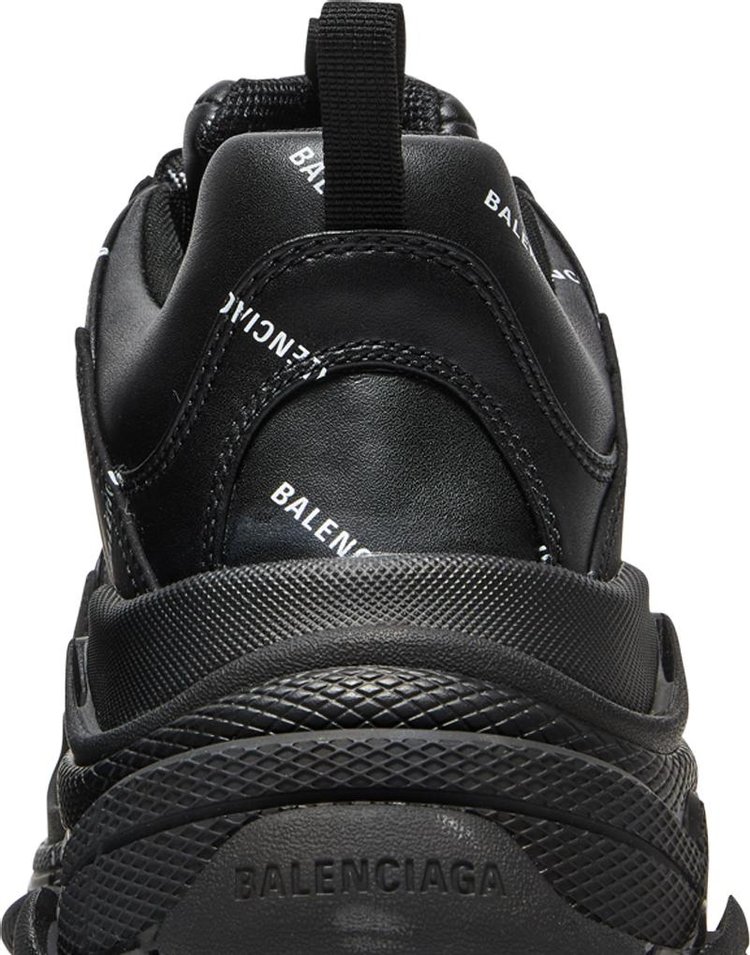 Balenciaga Triple S Sneaker Allover Logo   Black