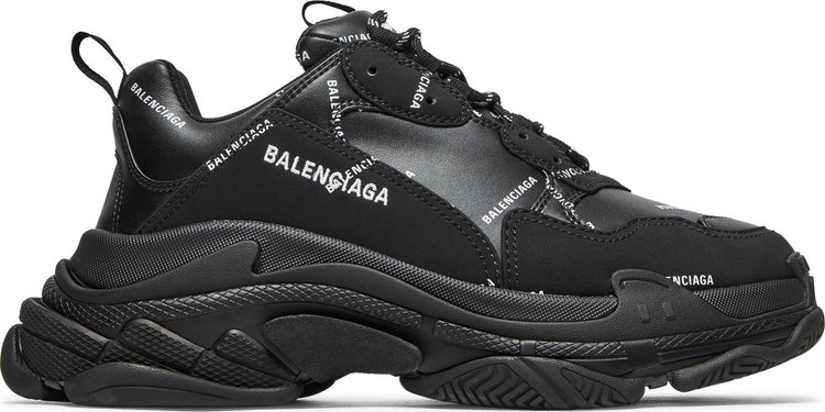 Buy Balenciaga Triple S Sneaker 'Allover Logo - Black' - 536737 W2FA1 ...