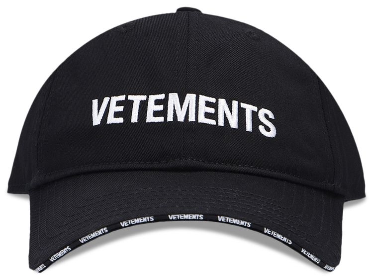 Vetements Iconic Logo Cap BlackWhite