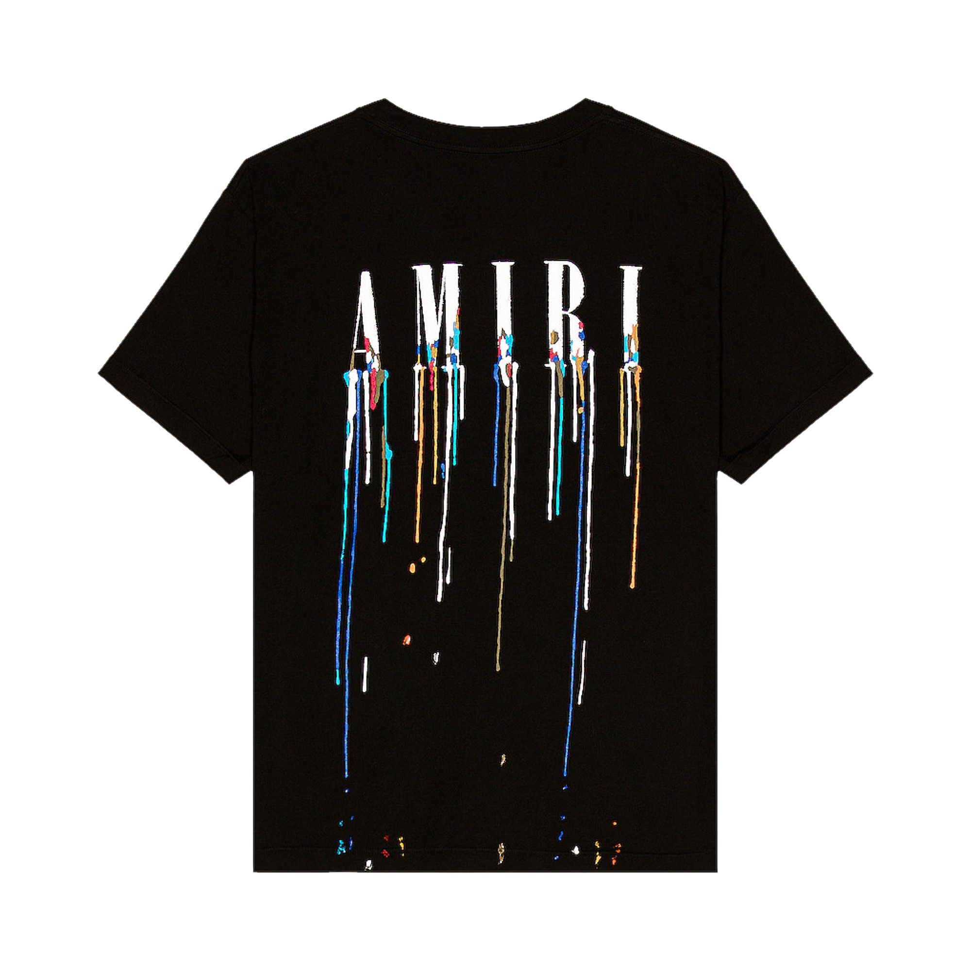 Buy Amiri Paint Drip Core Logo Tee 'Black' - PS22MJL026 001