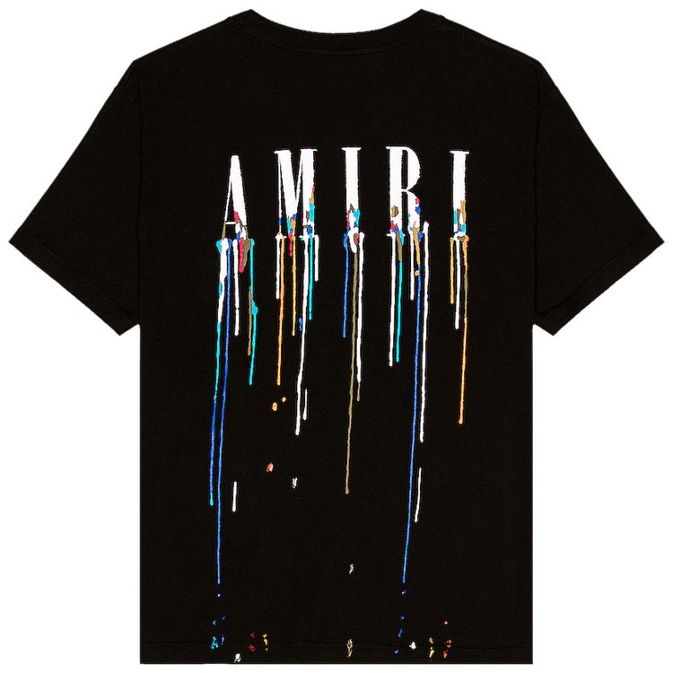 Amiri Paint Drip Core Logo Tee Black