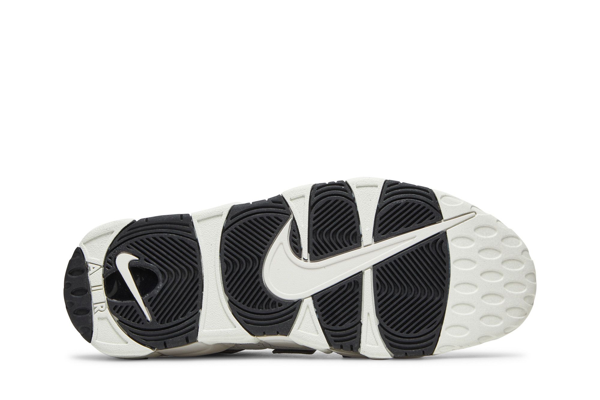 Nike uptempo white and black clearance