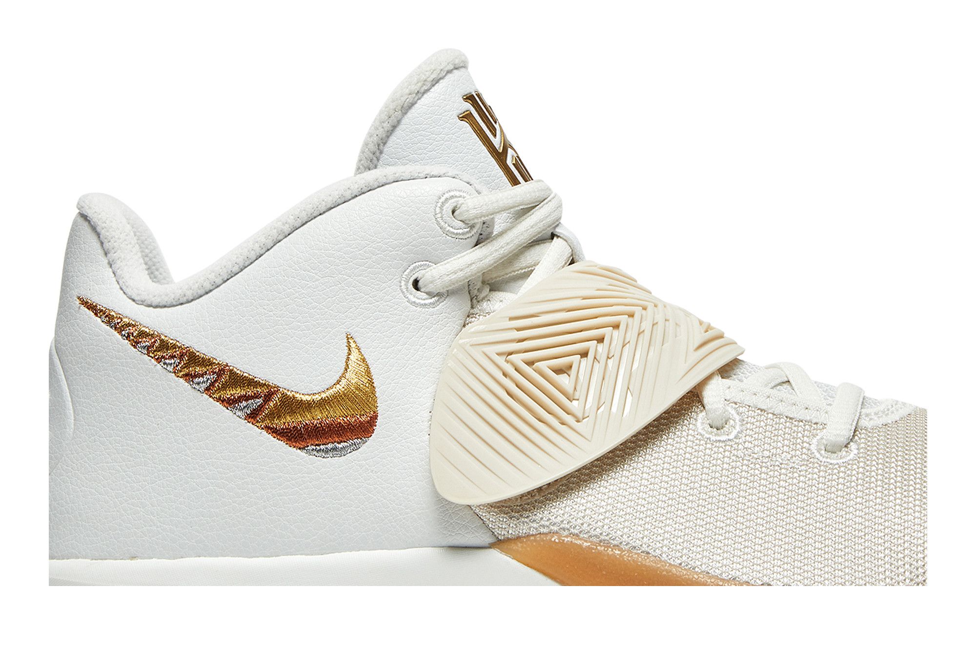 Kyrie 1 white and gold sale