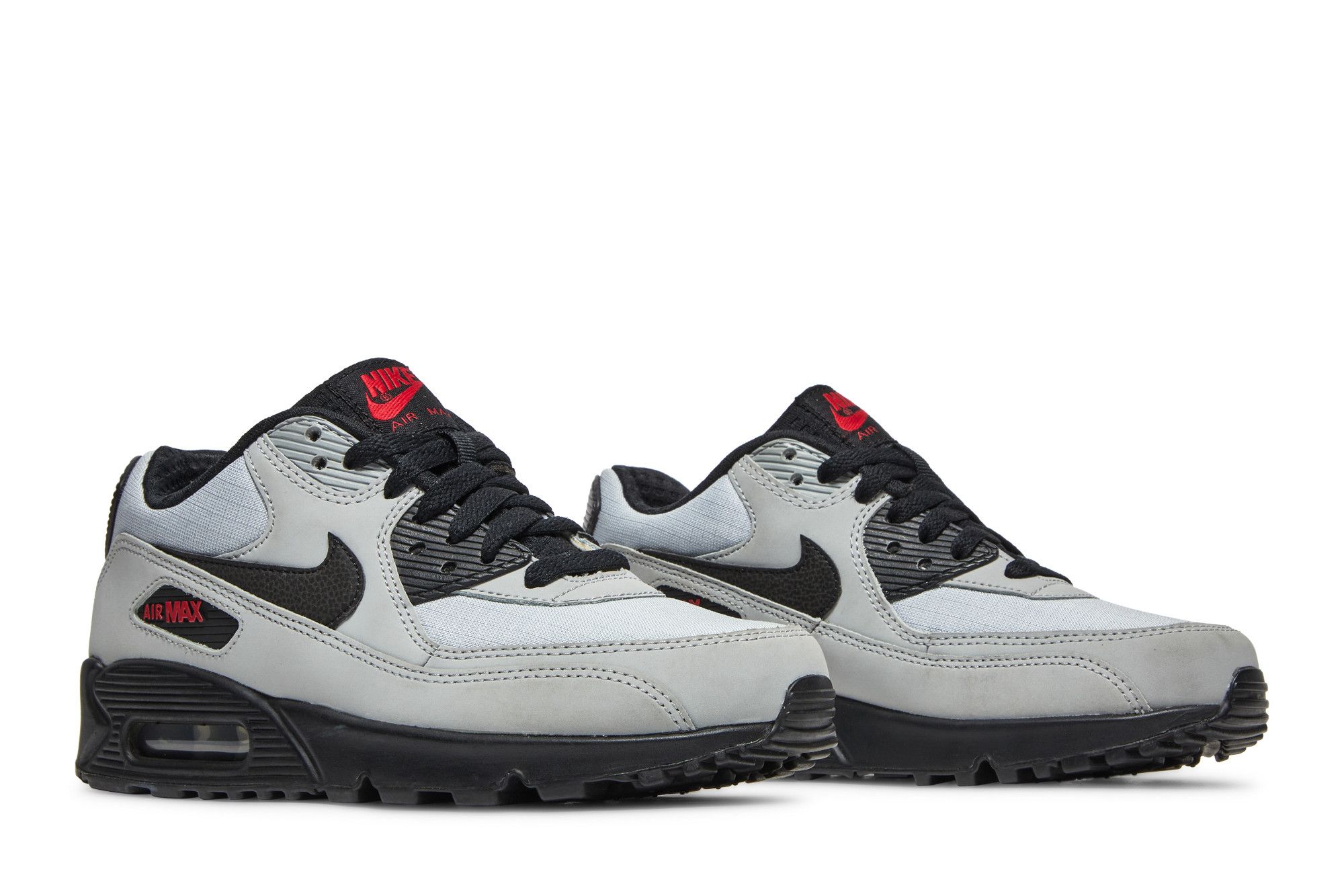 air max 90 wolf grey black university red