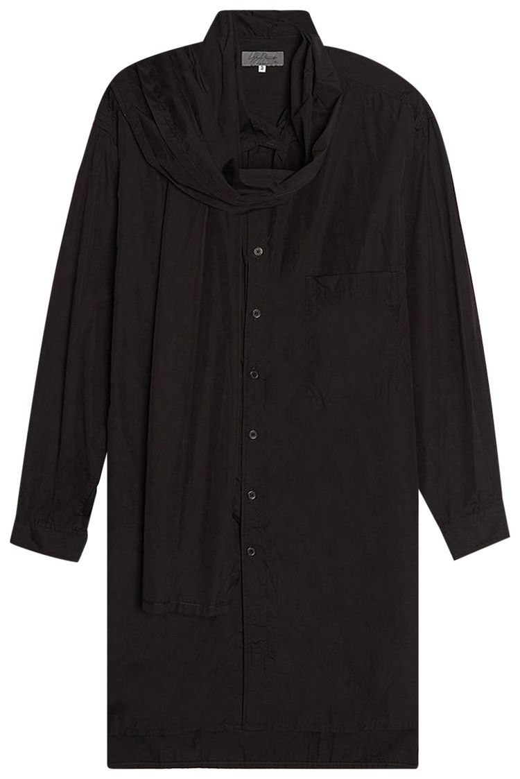 Yohji Yamamoto Pour Homme Z Collar Stole B Black