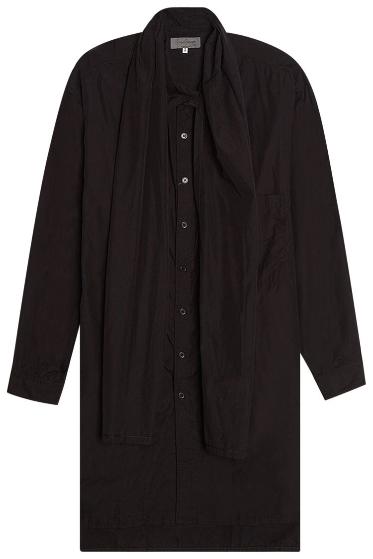 Yohji Yamamoto Pour Homme Z Collar Stole B Black