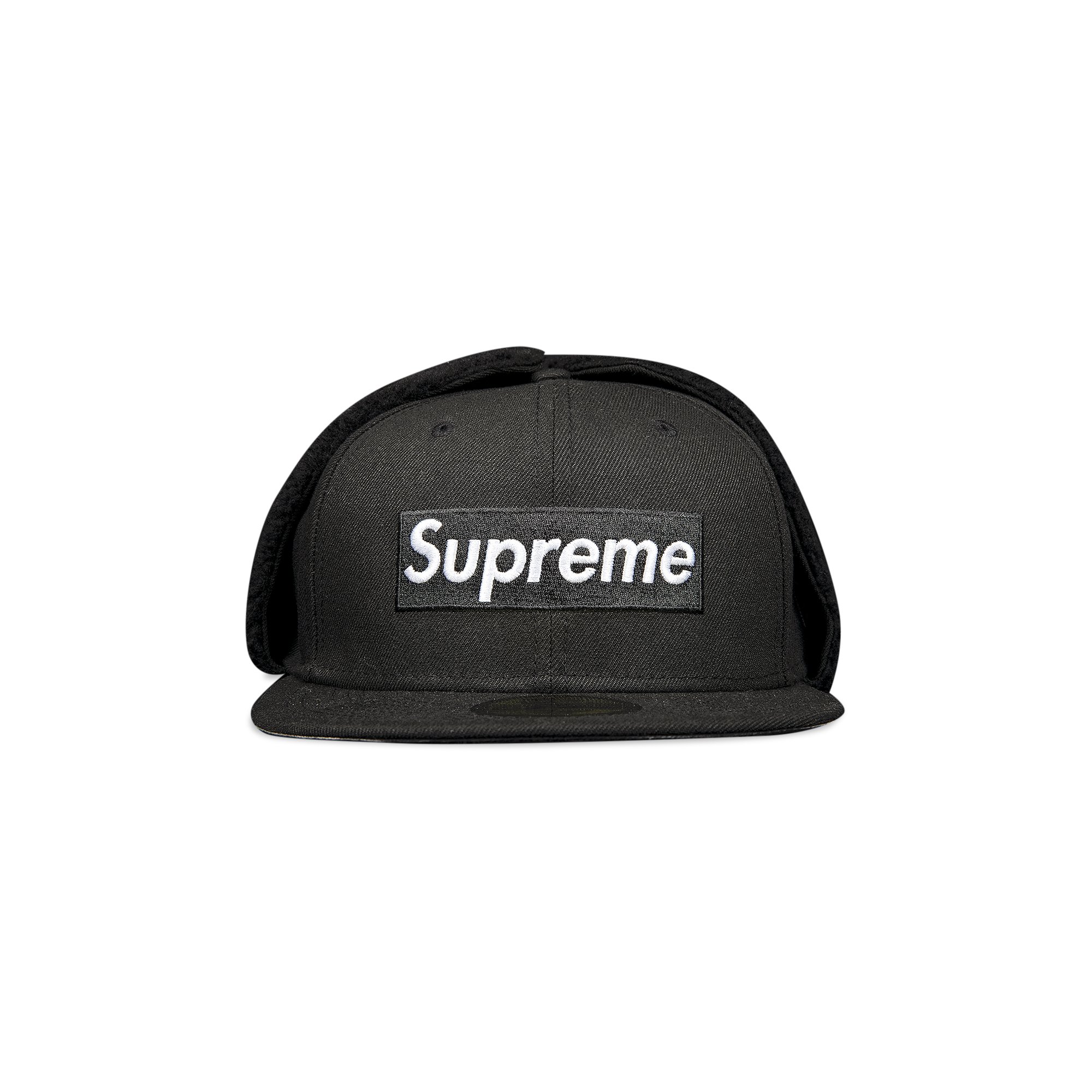 Supreme x New Era Earflap Box Logo 'Black'