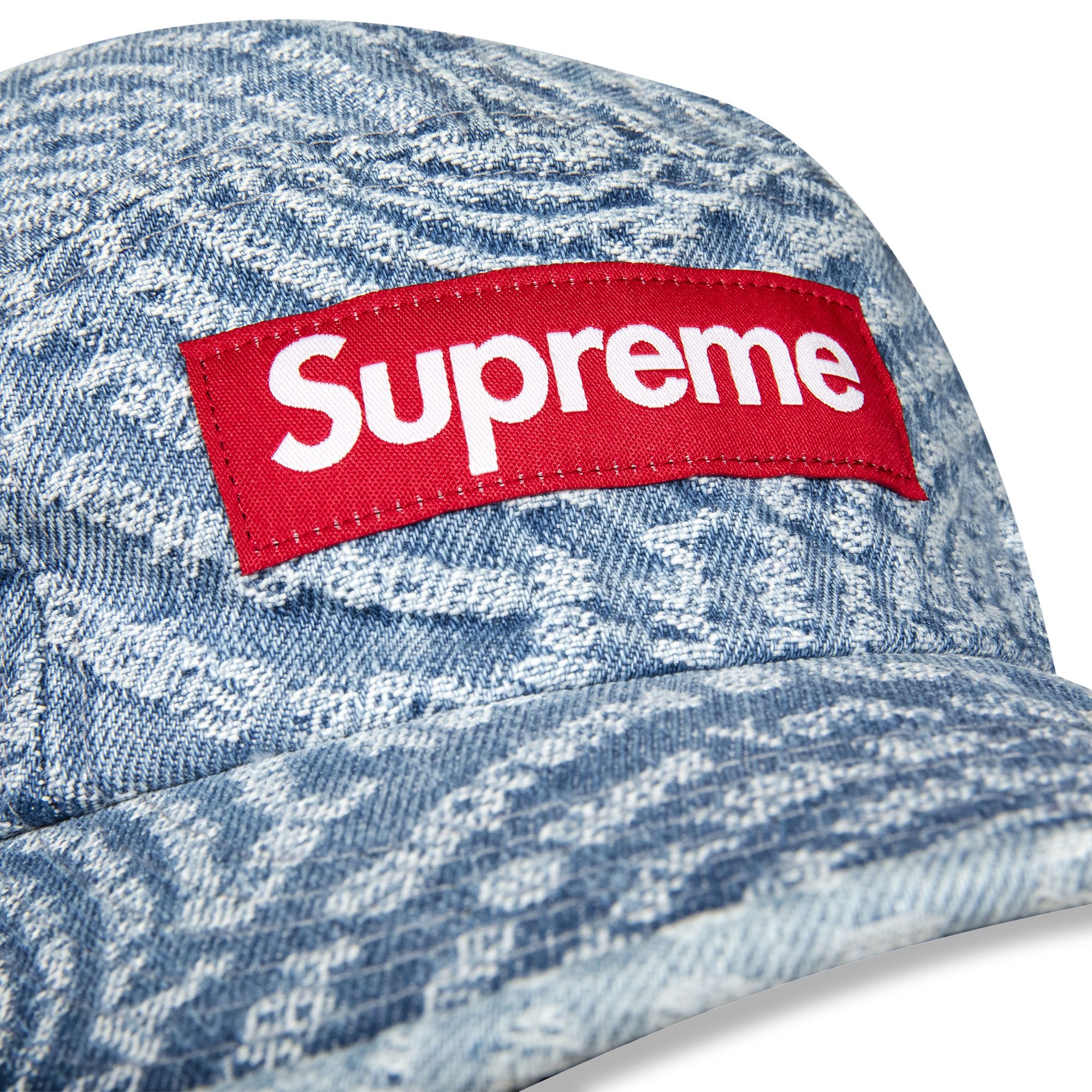 Supreme Circles Jacquard Denim Camp Cap 'Blue'