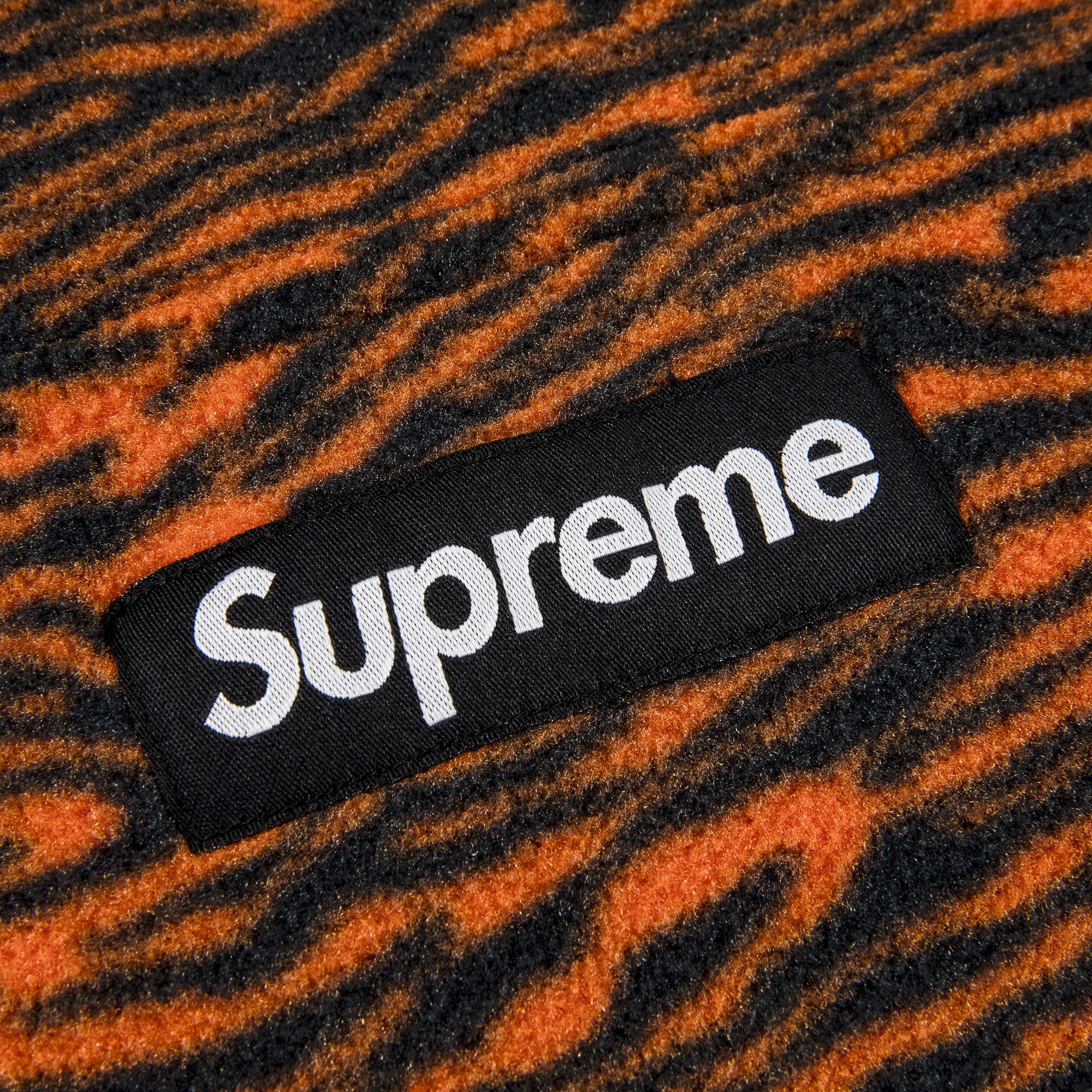 Buy Supreme Polartec Hooded Sweatshirt 'Tiger' - FW21SW19 TIGER | GOAT