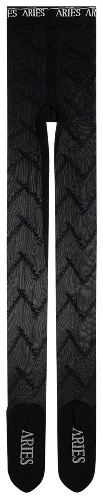 Aries No Problemo Logo Tights Black