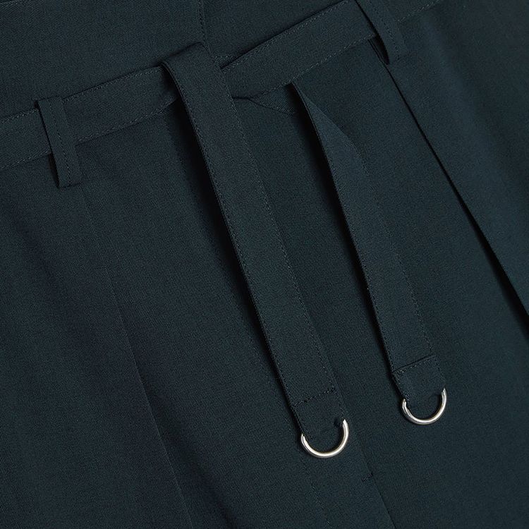 Lemaire High Waisted Pants Midnight Green