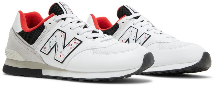New Balance 574 Playing Card   White