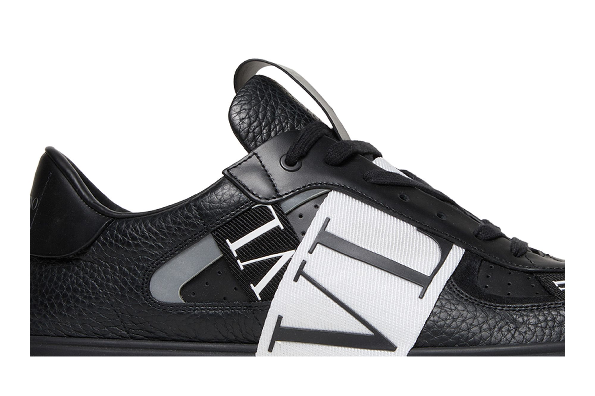 VALENTINO White & Black VLTN Band Sneakers S0C58 WRQ 24P