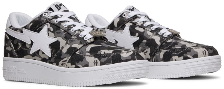 Comme des Garcons x Bapesta Low White Camo