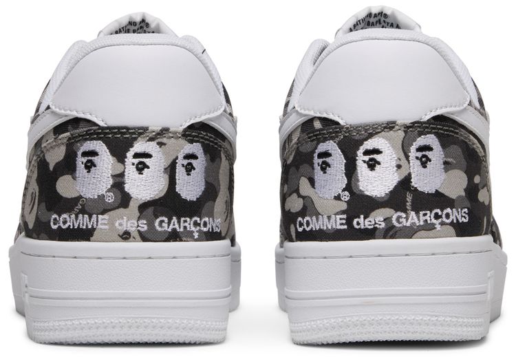 Comme des Garcons x Bapesta Low White Camo