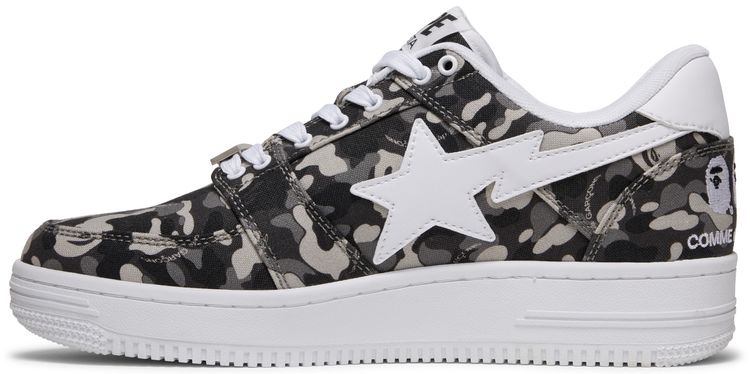 Comme des Garcons x Bapesta Low White Camo
